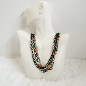 JULIO Triple Strand Chain Necklace